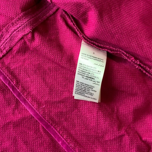 Chico's Vibrant Magenta Blazer Size 3 or XL - Picture 4 of 15